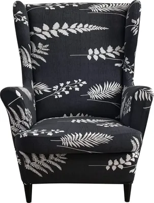 Obrázek produktu pro Topchances 2 Piece Wing Chair Cover, kryty židlí Wing Chair Slipcovers Cover Kryty židlí Elastický stretch kryt židle s područkou High Back, bílý
