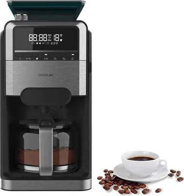 Kaffeevollautomat, 12 Tassen, 1,5 l, 230 g Bohnenbehälter, programmierbar