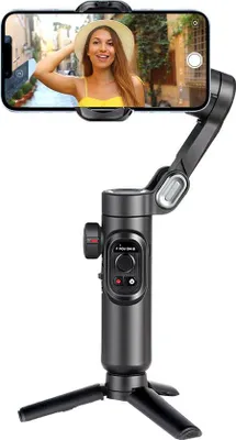Produktbild von Kompaktes Smartphone Stativ mit Licht schwarz
