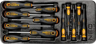 Produktbild von Neo-Schraubendreher-Set 12 Stück pz-torx, Präzisionsserie, Schublade einsetzen, pz0