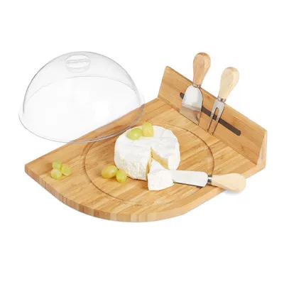 Produktbild von relaxdays Käse-Set Natur 31,0 x 25,0 cm