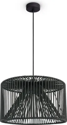 Produktbild von LED Pendellampe Wohnzimmer Hängeleuchte Esszimmer Vintage Korboptik Boho Natur