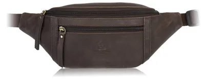 Produktbild von Herren Leder Gürteltasche Niere braun Vintage geräumig Paolo Peruzzi AY-29-HBR