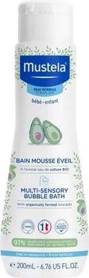 Zdjęcie produktu dla Mustela Multi-Sensory Bubble Bath Pyn do kpieli, 200ml (PRODUKT Z NIEMIEC)