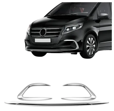 Image de Bande de protection de pare-chocs avant Mercedes Vito W447 2023, autocollante, chromée
