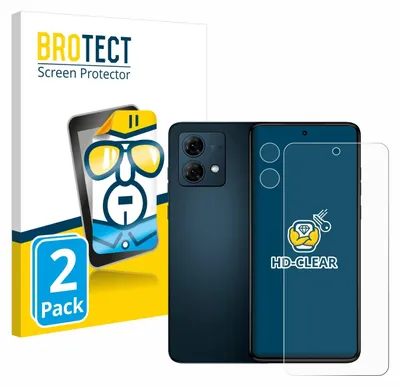 A product packaging for screen protectors, showing a stylized illustration of a phone and the screen protector itself.