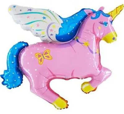 Image de Ballon Grabo 24" Licorne Magique Rose