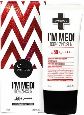 Immagine prodotto di Suntique I'm Medi 100 Zinc Sun Spf50 50ml