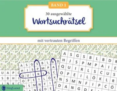 Obrázek produktu pro Wortsuchrätsel für Senioren mit vertrauten Begriffen. Rätselspaß, Beschäftigung und Gedächtnistraining für Senioren. Auch mit Demenz. Großdruck