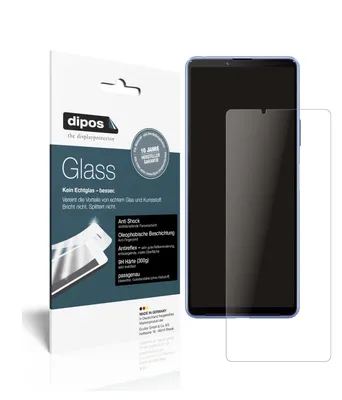 Produktbild von 2x Schutzfolie für Sony Xperia 10 III matt - Anti-Shock 9H Folie dipos Glass Kunststoffglas