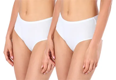 Produktbild von Bellivalini Damen Unterwäsche Unterhose aus Baumwolle Panty BLV50-195 (Weiß, L )