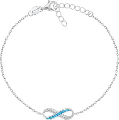 Produktbild von Dezentes Silberarmband Unendlichkeit BRC119WB