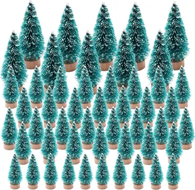 Zdjęcie produktu dla Miniaturowe choinki z drewna - zestaw 50 sztuk