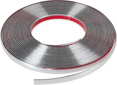 Produktbild von 16mm Profi Chrom Stripe Streifen Selbstklebend Aufkleber z.B. für PKW