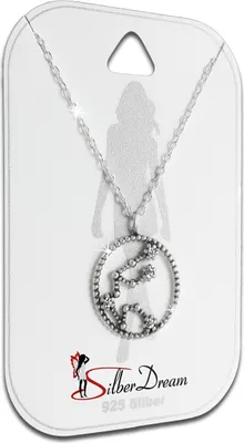 Image de SilberDream Collier 45cm 925 VRAI bijoux en argent Constellation du Verseau SDK8502W