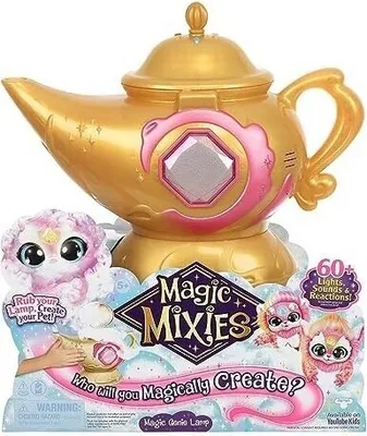 Immagine prodotto di Magic Mixies - Magic Mixies - Lampada magica rosa, giocattolo interattivo, gioco magico con bambola Genie. +5 anni, Famosa (MGX09100) FAMOSA
