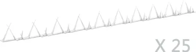 Image de Piquets muraux 25 pcs Acier 1 m
