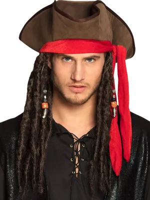 Immagine prodotto di Cappello Pirata Dirty Jack con capelli