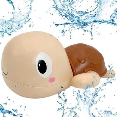 Image de Jouet de bain à remonter « Woopie Turtle » rose