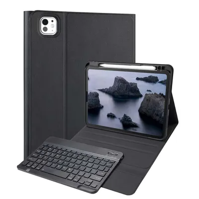 Immagine prodotto di Accezz Tastiera QWERTY Bluetooth Flip Cover per iPad Pro 11 (2024) M4 - Nero