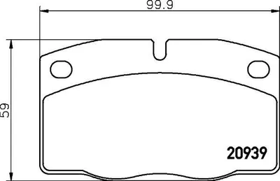 Produktbild von HELLA Bremsbeläge Satz Vorne Bremsklötze für OPEL Kadett E CC (T85) 8DB 355 007-251