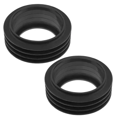 Obrázek produktu pro Gumová spojka pro odpadní trubky - 2 kusy - Vnitřní průměr 36-47 mm - Průměr odpadní trubky 48-50 mm - Průměr přípojky pro toaletu 58-60 mm - Odolný materiál - Spojka pro odpadní potrubí