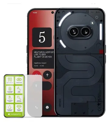Immagine prodotto di Custodia protettiva in TPU trasparente per Nothing Phone 2a / Plus con vetro da 0,26 mm