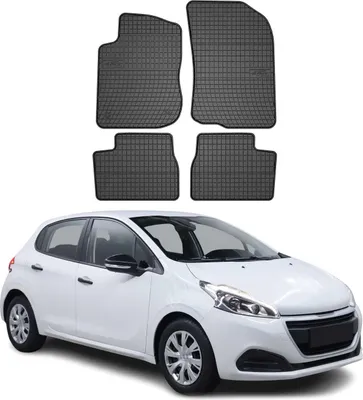 Immagine prodotto di 2012-2019 Peugeot 208 tappetini in gomma nero 4 pz