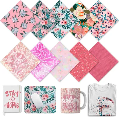 Produktbild von 10 Ink Transfer-Sheets - FLOWERS AND MORE - in 30,5 x 30,5 cm