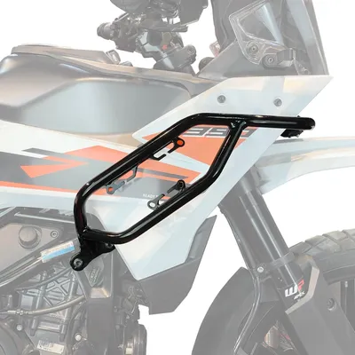 Productafbeelding van Beschermingsbumpers voor de brandstoftank, model KTM 390 ADVENTURE, bouwjaar 2025-26, glanzend zwart