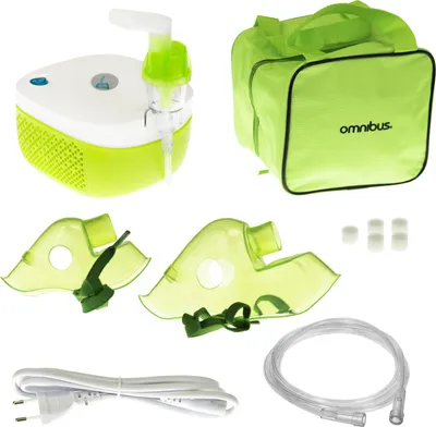 Immagine prodotto di Omnibus Nubi Inalatore elettrico Set di inalatori per bambini e adulti Nebulizzatore Inalazione Maschera profilata per adulti e bambini