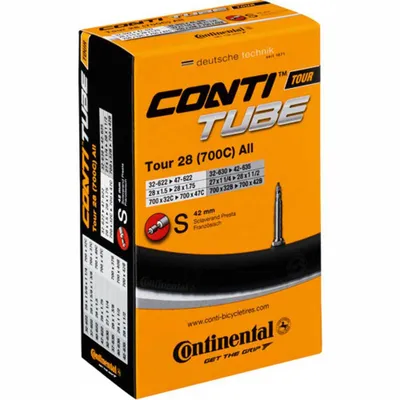 Obrázek produktu pro Continental 0182161, Galuskový ventilek, 28", 47 - 62 mm, 4,2 cm, Černá, Krabice