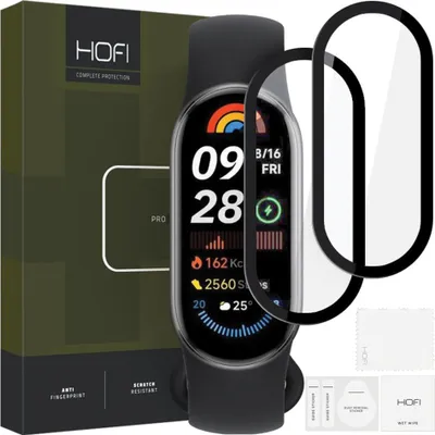 Obrázek produktu pro Hybridní Sklo Hofi Hybrid Pro+ 2 Balení Xiaomi Smart Band 9/9 Nfc Černá