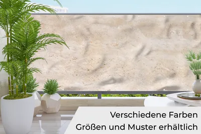Obrázek produktu pro MuchoWow® Balkonová zástěna pro ochranu soukromí - rohož pro ochranu soukromí Balkonový banner - kryt terasy - větrná clona na balkon - neprůhledná ochrana proti povětrnostním vlivům