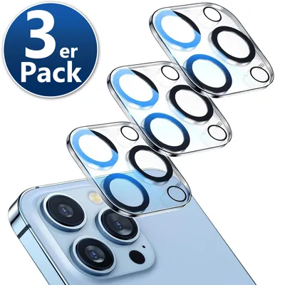 Produktbild von Kameraschutz iPhone 16 Pro / 16 Pro Max Kamera Schutz Glas Camera Glass, 3 Stück