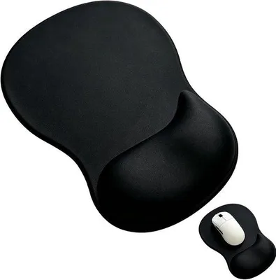 Produktbild von Ergonomische Mausmatte mit Gelkissen - Tropferform - Polrest - komfortables Arbeiten - Homevero