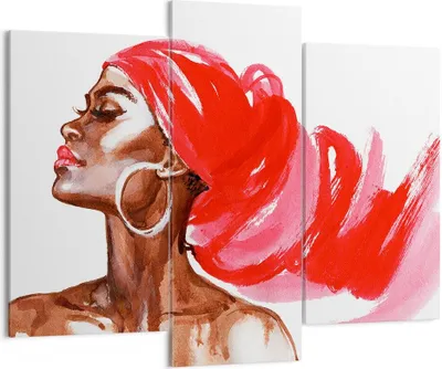Produktbild von Bild auf Leinwand - Leinwandbild - frau modern - 130x100cm - Wand Bild - Wanddeko - Wandbilder - Leinwanddruck - Bilder - Kunstdruck - Wanddekoration - Leinwand bilder - Wandkunst - CB130x100-3497