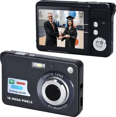 Produktbild von Prenosná digitálna videokamera s rozlíšením 720P, 18 Mpx fotografie, 8x zoom, ochrana proti otrasom, 2,7" TFT displej, s lítiovou batériou, nabíjacím káblom USB, puzdrom na prenášanie