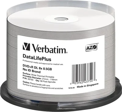 Produktbild von Verbatim DVD+R DL 8x, Spindel