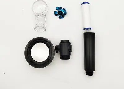 Image de Pommeau de douche haute pression avec bouton réglable et filtre intégré pour salle de bains