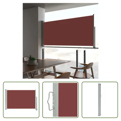 Produktbild von The Living Store Ausziehbare Seitenmarkise 60×300 cm Braun