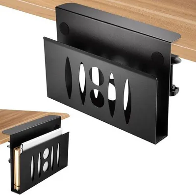 Produktbild von Famanu Laptopständer aus Stahl - Vertikal, kompatibel mit Notebooks, Schwarz