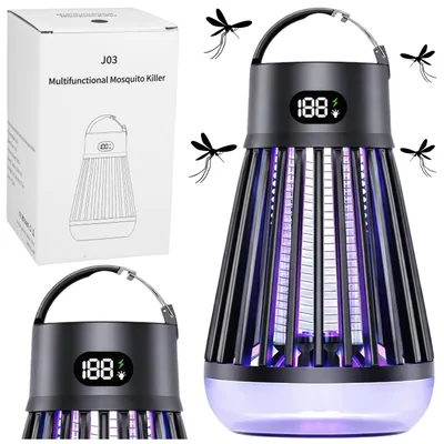 Productafbeelding van Elektrische muggenmoordenaarlamp met UV-licht Zwart