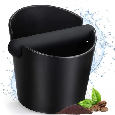 Produktbild von Knock Box Abklopfbehälter für Siebträger Abschlagbox für Kaffeesatz Abschlagbehälter für Barista Zubehör