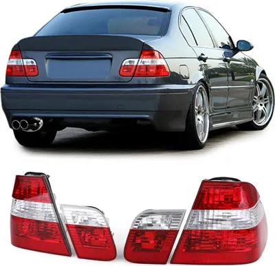 Produktbild von Rückleuchten Heckleuchten Rot Klar für BMW 3er E46 Limousine 2001-2005