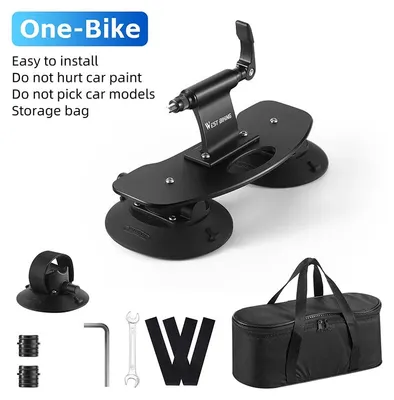 Produktbild von Fahrradträger, Vakuum-Saugdesign, Universelle Kompatibilität, 0719382 Ein Fahrrad