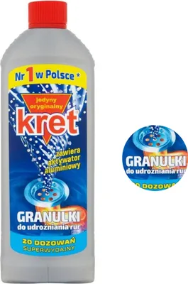 Zdjęcie produktu dla Kret Granulki do udrożniania rur 800g