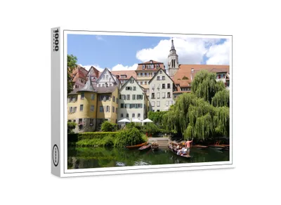 Image de puzzle premium raxxa "Tübingen Stocherkahn sur le Neckar", 1000 pièces