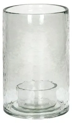 Immagine prodotto di Candela decorativa Pomax in vetro trasparente, diametro 12,5 cm, altezza 20 cm