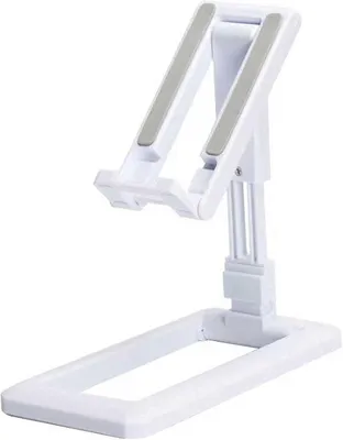 Immagine prodotto di Supporto regolabile per telefono, antiscivolo, accessorio da ufficio, bianco